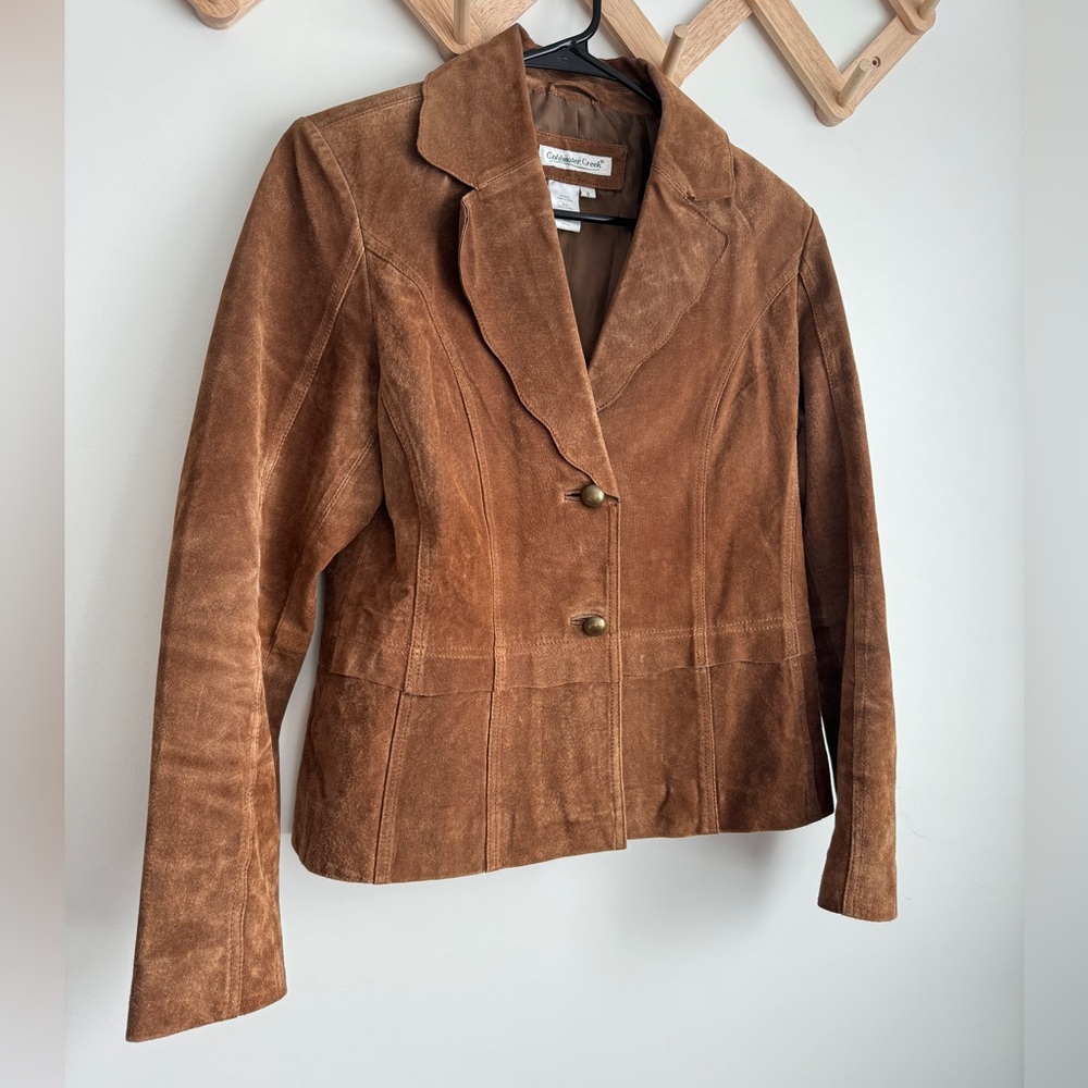 Coldwater Creek Suede Leather Jacket size Small